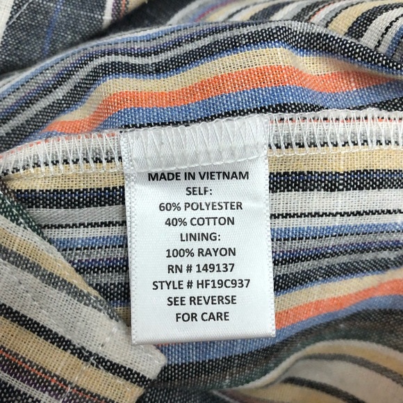 Altar’d State Striped Button A Line Skirt - Picture 12 of 13